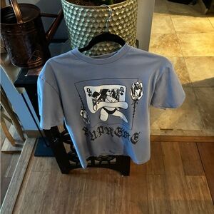 Men supreme blue small t shirt